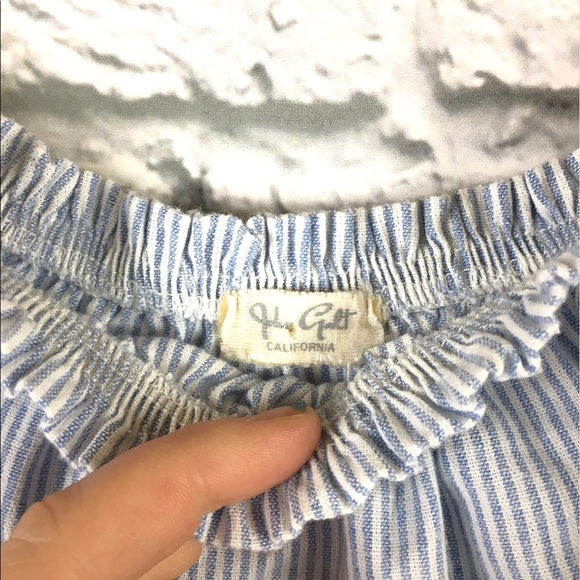 Brandy Melville Maura Striped Off The Shoulder Top - Picture 3 of 7